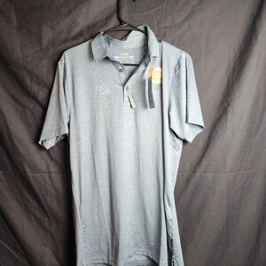 Ariat Tek Polo Shirt Size Medium, Blue, Us Equestrian Logo